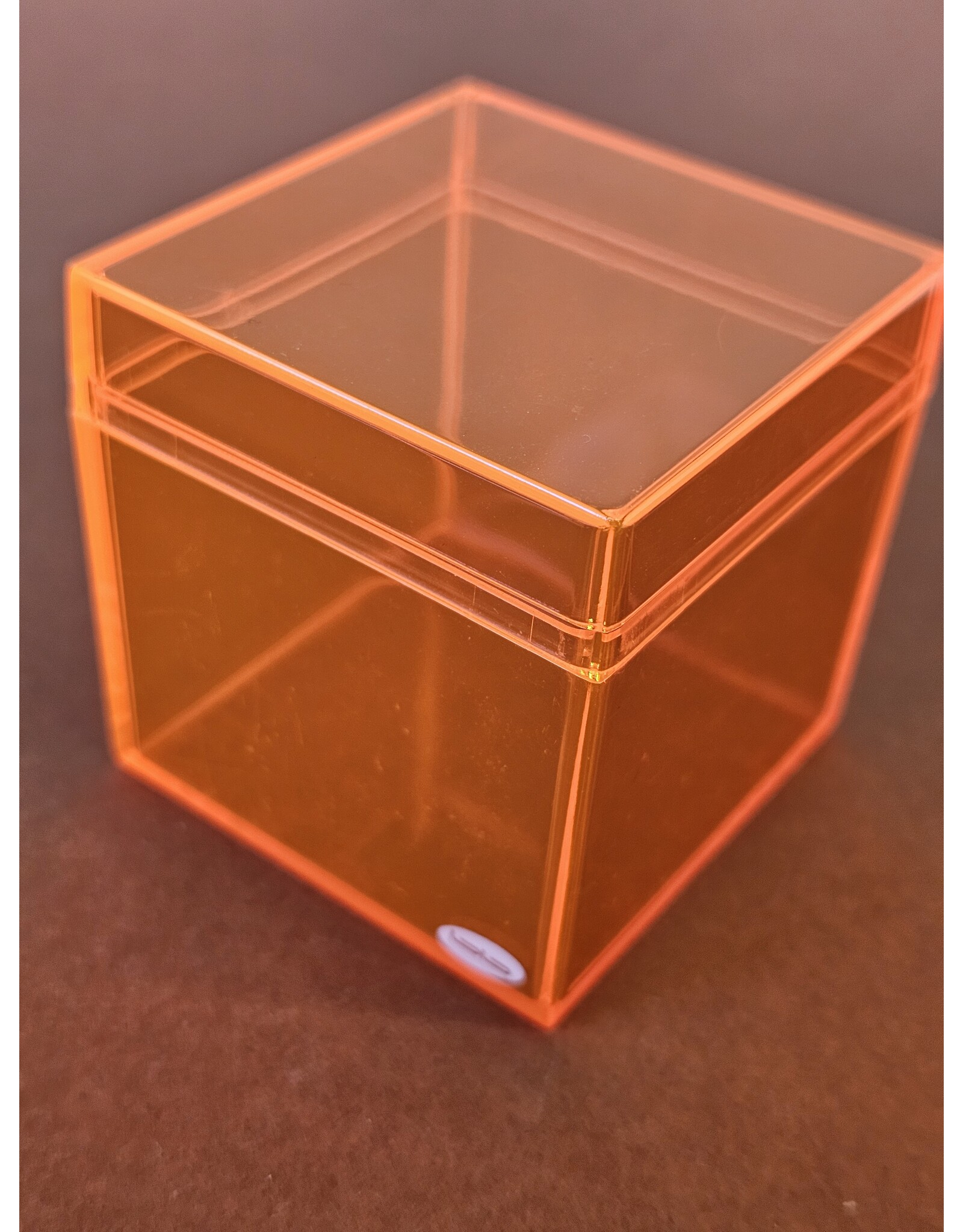MILA Oranje kubus plexi