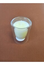 MILA Dubbelwandig kaarsje glas - transparant