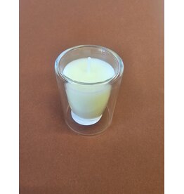 MILA Dubbelwandig kaarsje glas - transparant