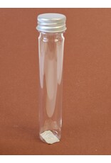 MILA Plexi buisje + schroefdop zilver