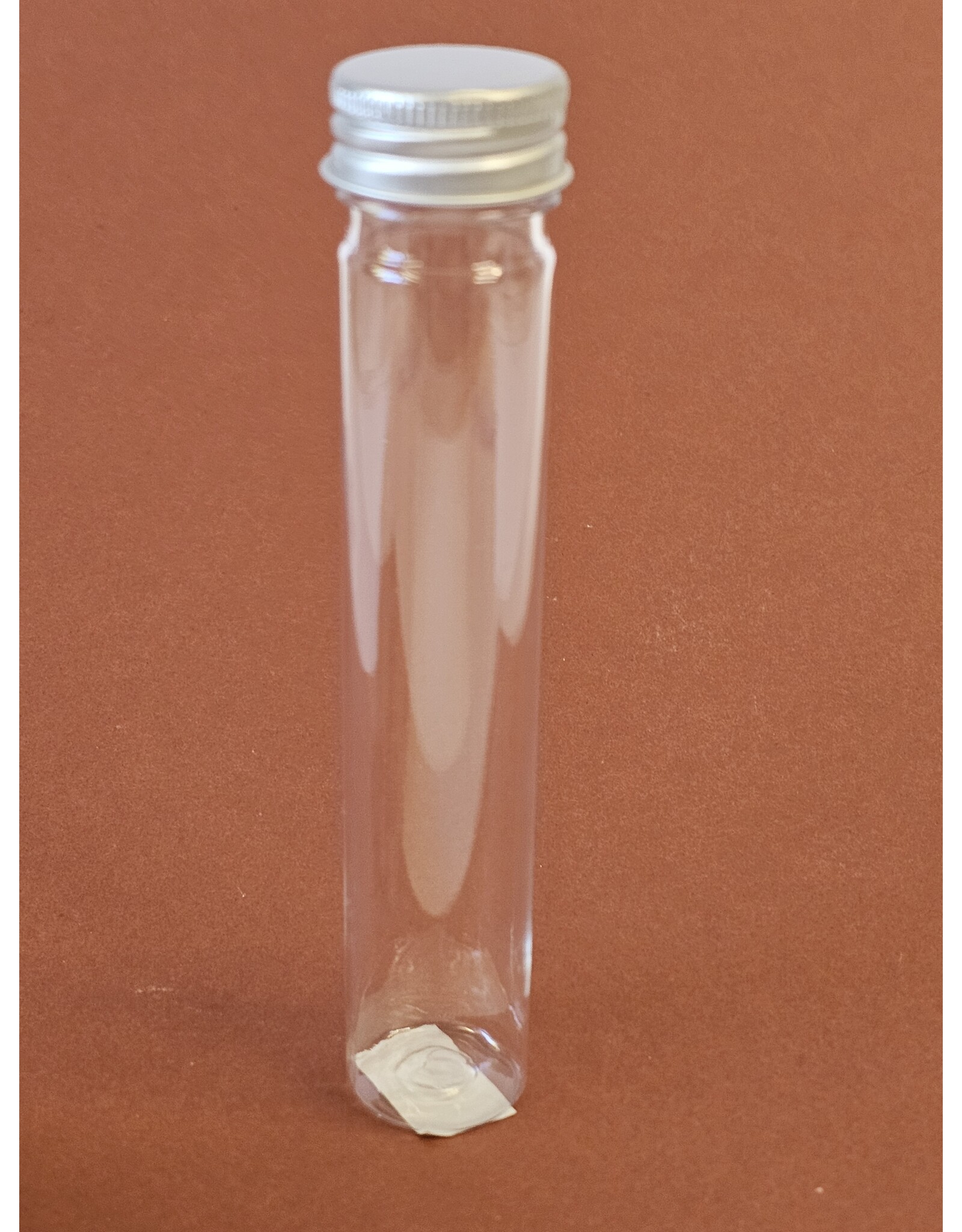 MILA Plexi buisje + schroefdop zilver