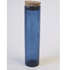 MILA Buisje glas - blauw