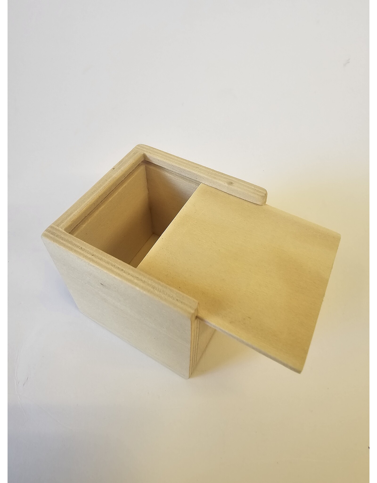 MILA Kubus hout met schuifdeksel
