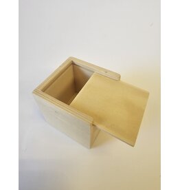 MILA Kubus hout met schuifdeksel