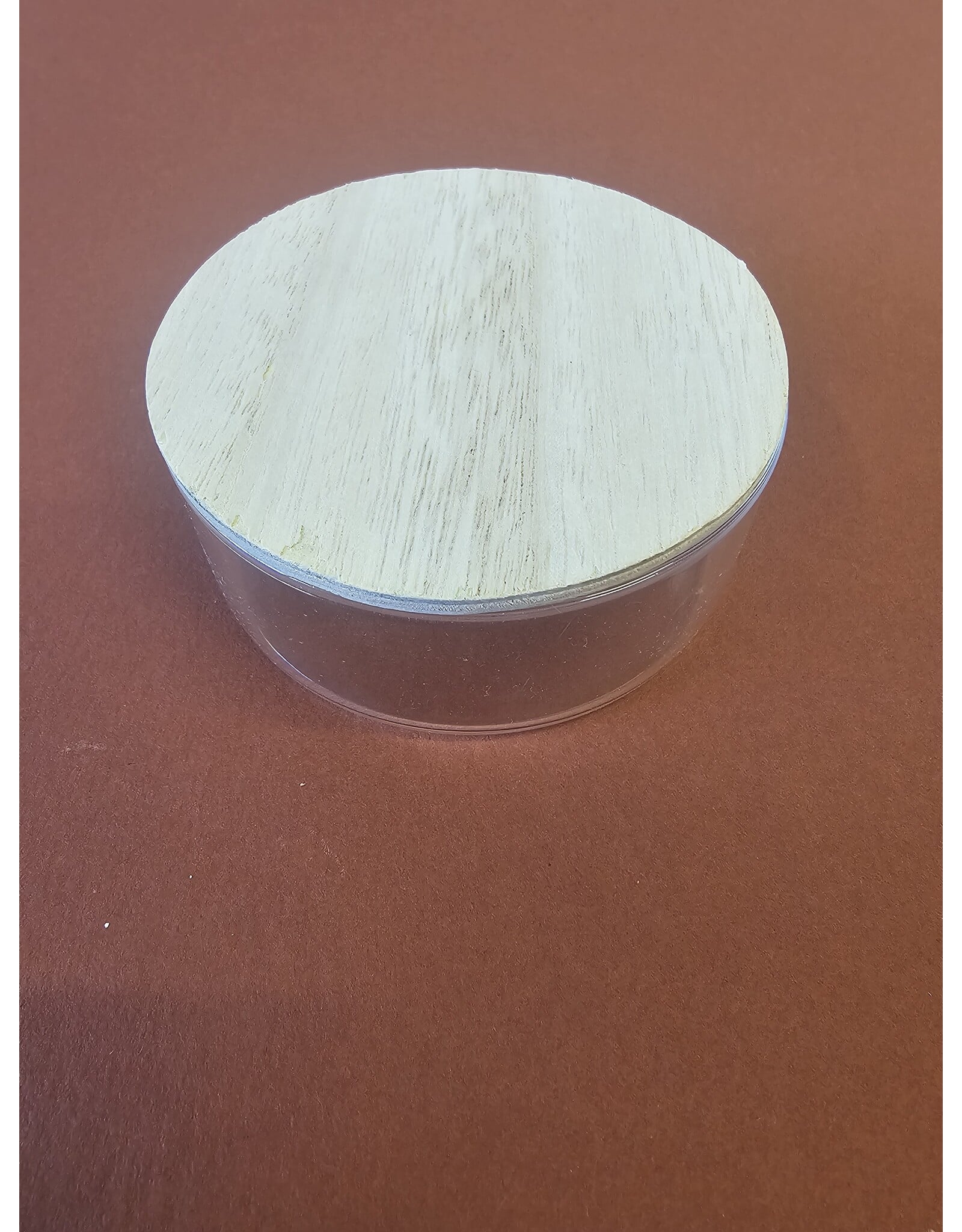 MILA Potje glas met houten deksel