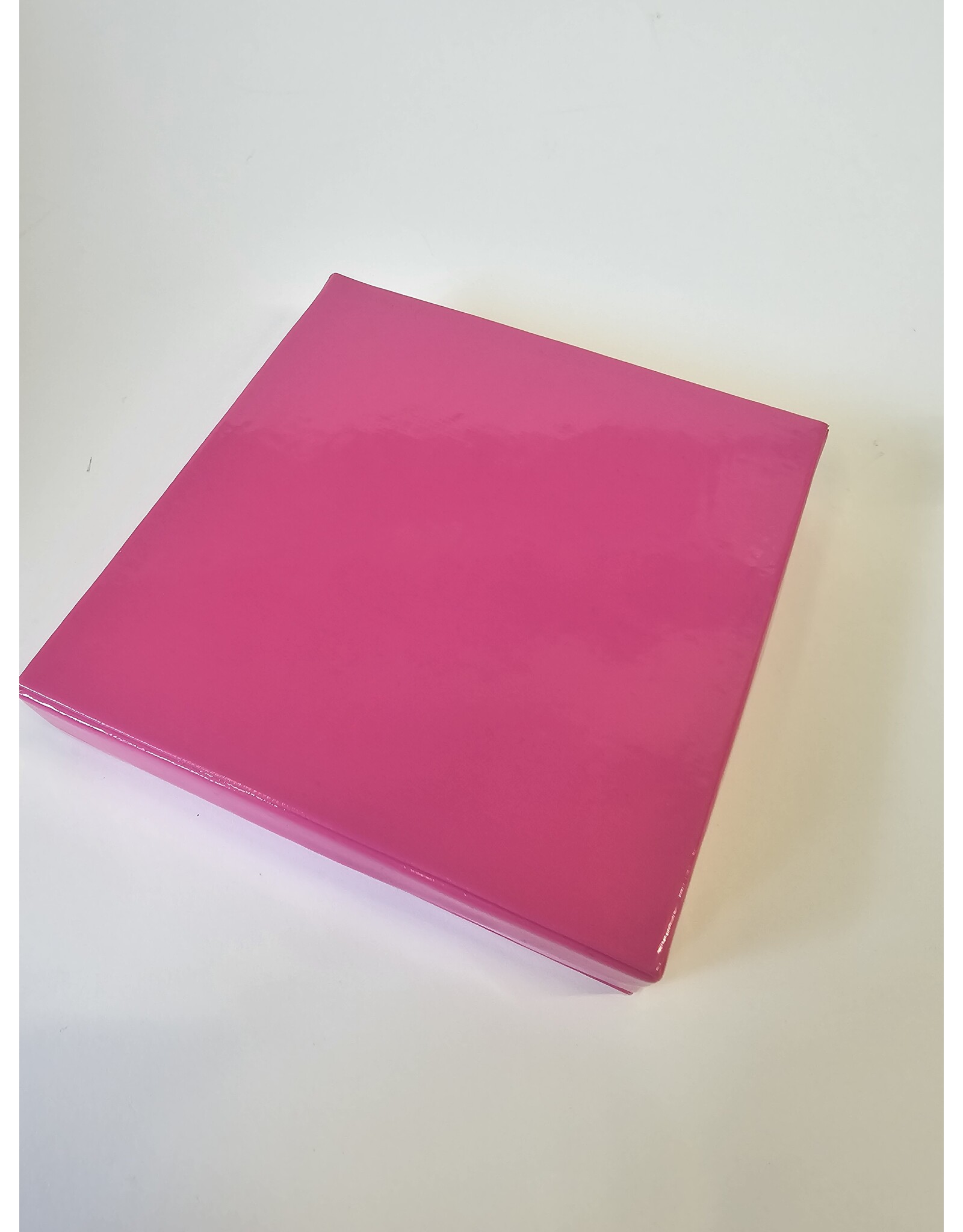 MILA Latex platte doos - fuchsia