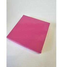 MILA Latex platte doos - fuchsia