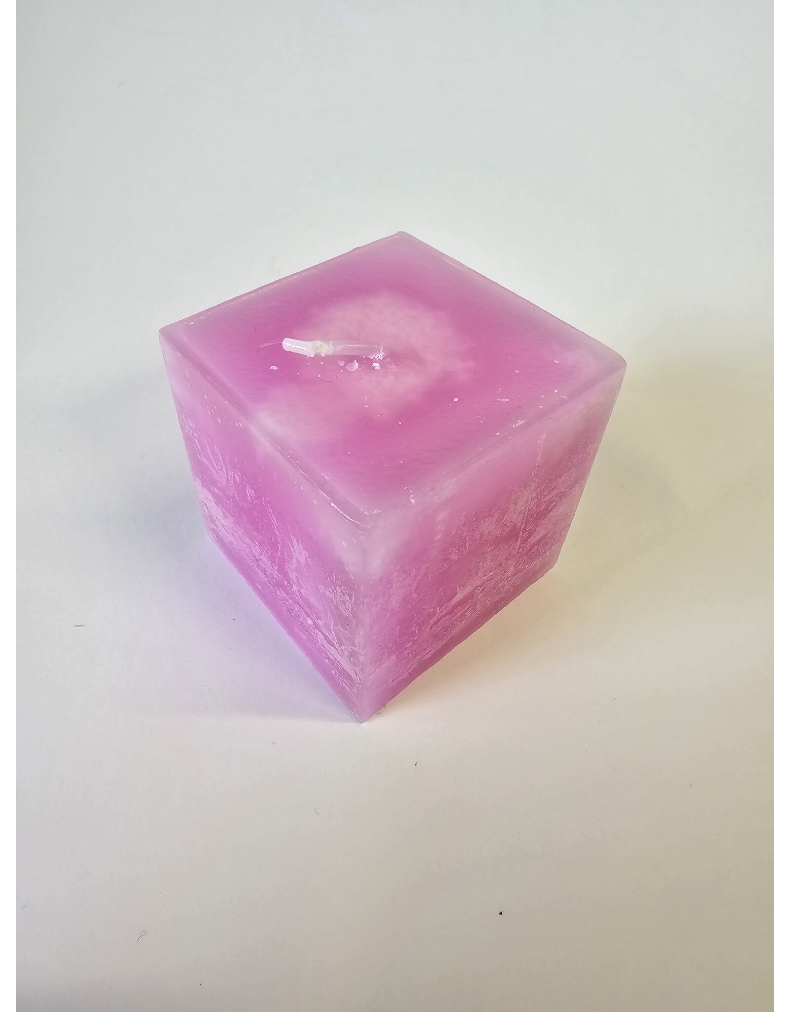 MILA Kubus kaarsje fuchsia