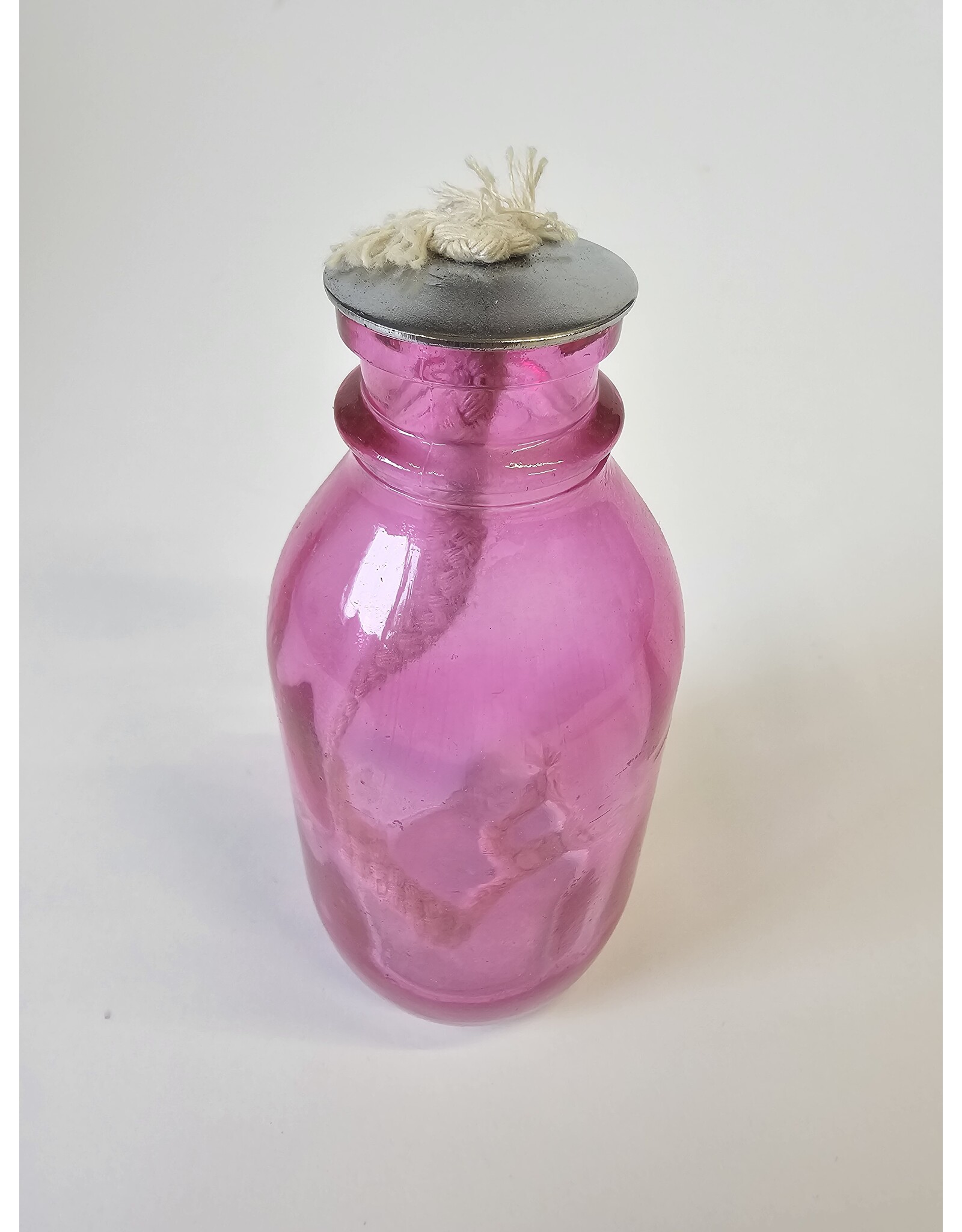 MILA Olielampje fuchsia - met wiek