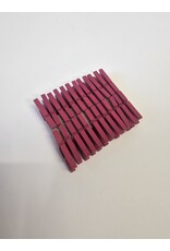 MILA 24 st Mini wasknijper - fuchsia