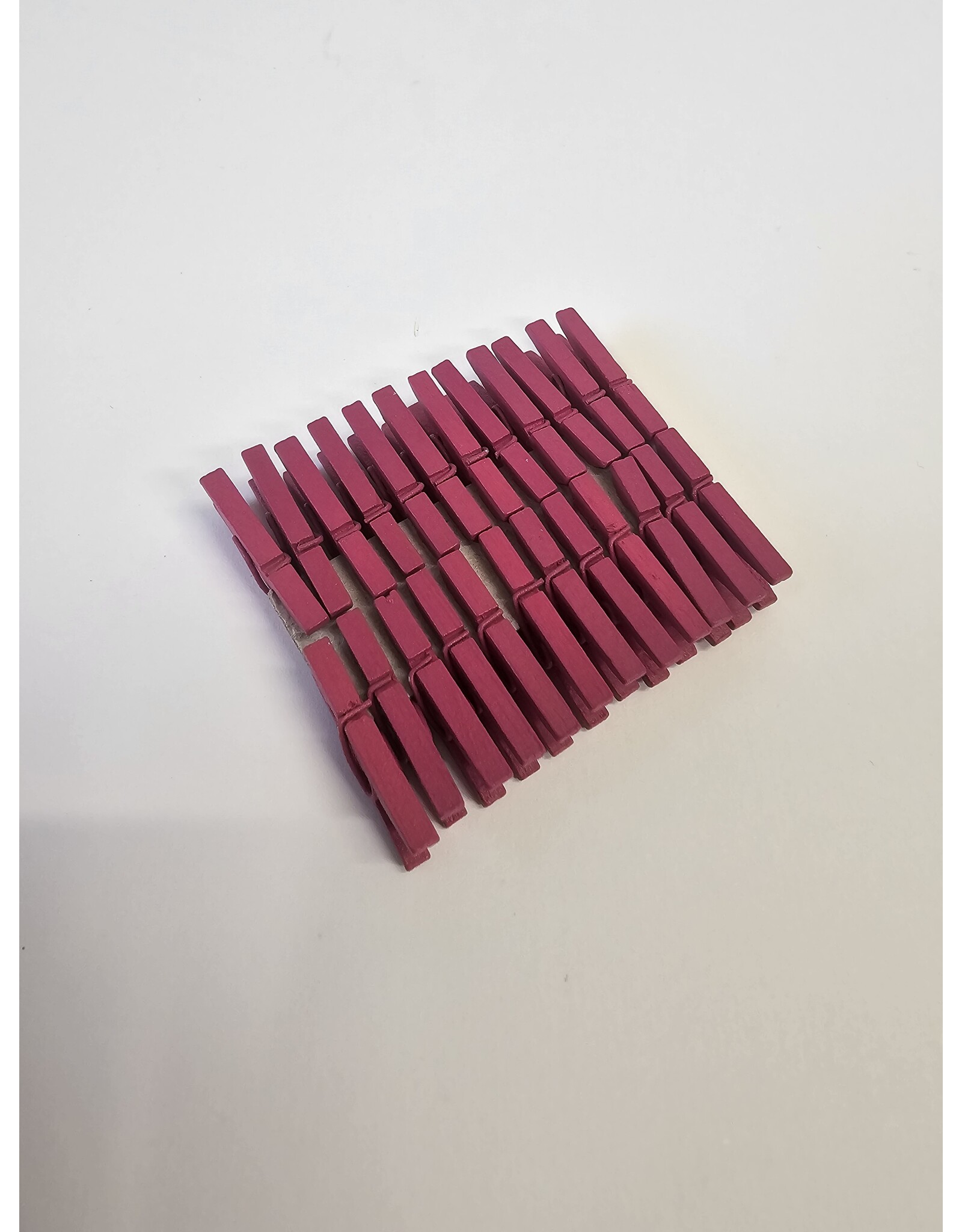 MILA 24 st Mini wasknijper - fuchsia