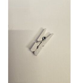 MILA 24 st Mini wasknijper - wit