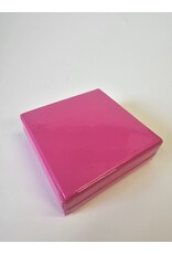 MILA Kleine latex platte doos - fuchsia