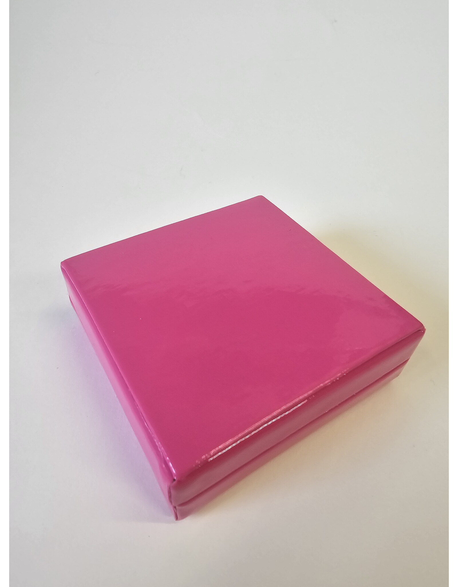 MILA Kleine latex platte doos - fuchsia