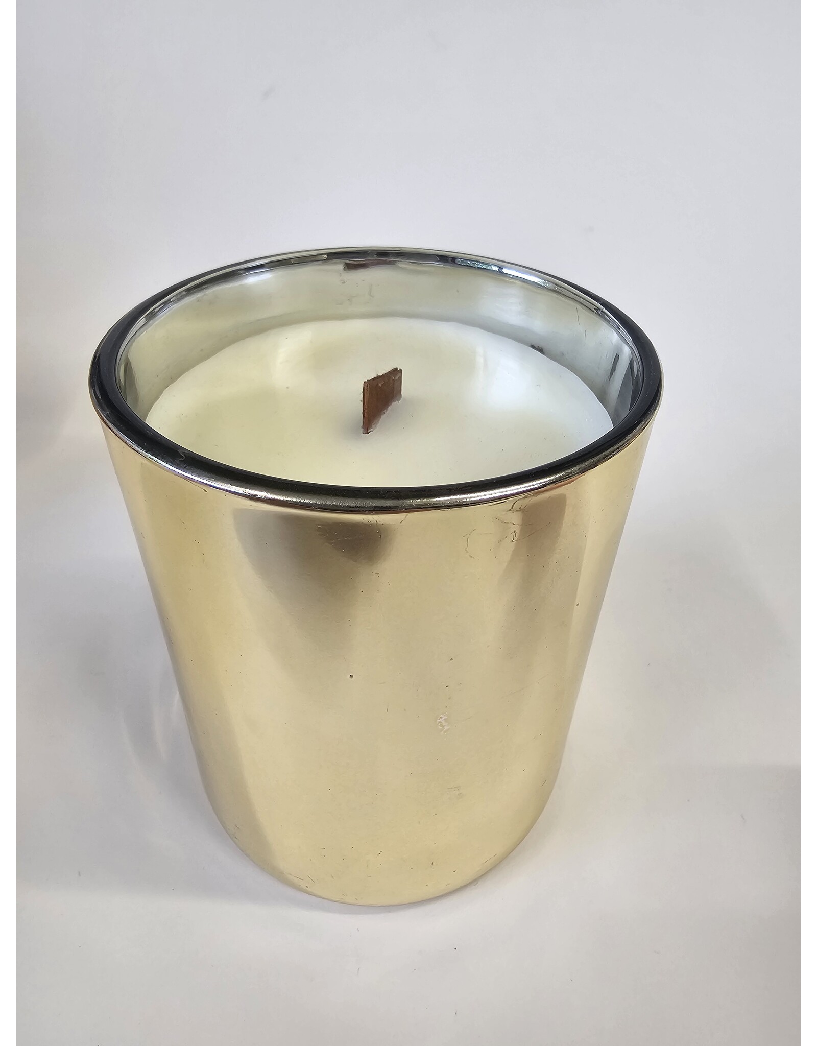 MILA Maxi kaars in glas - mat goud