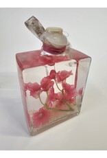 MILA Olielamp - fuchsia bloemen