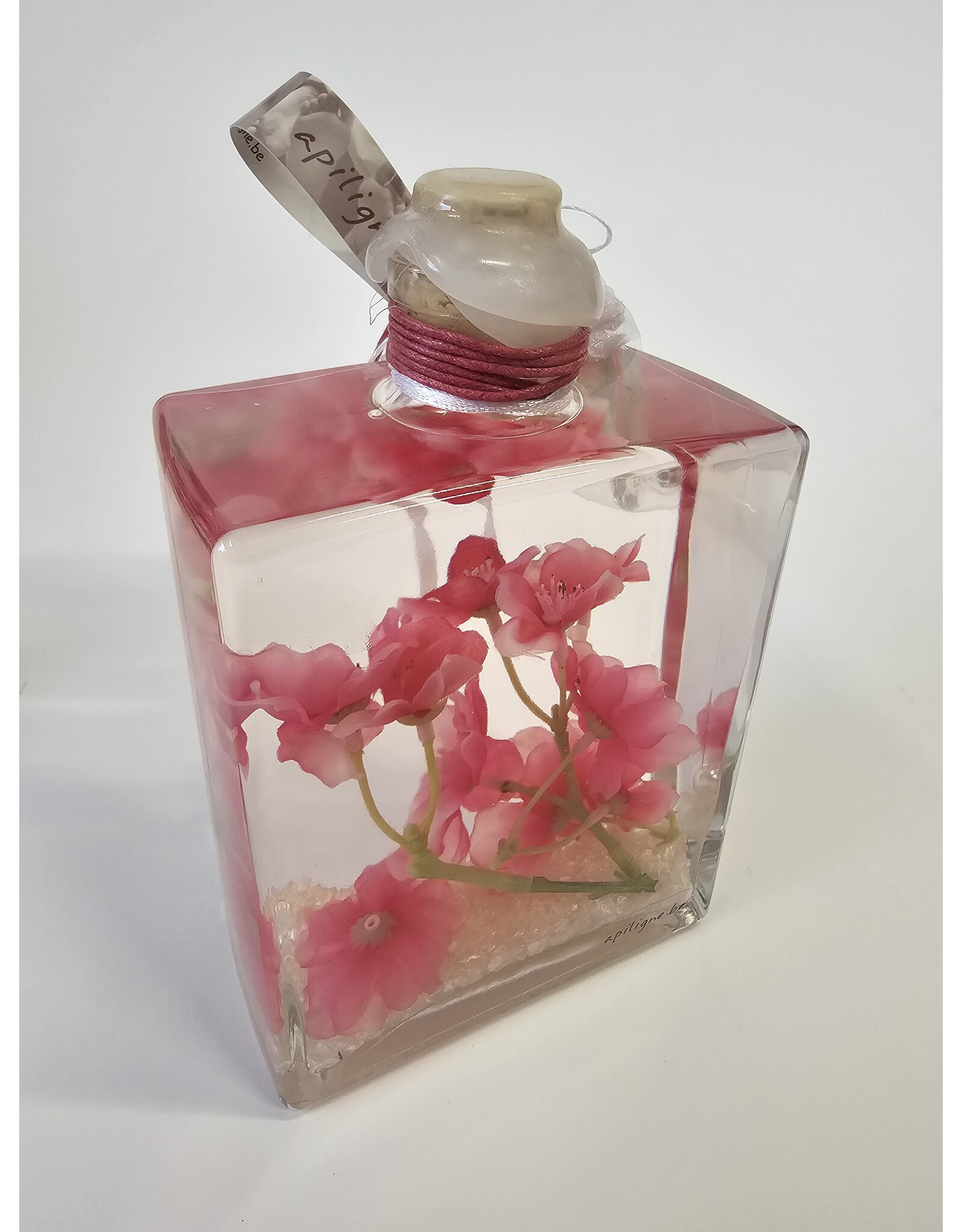 MILA Olielamp - fuchsia bloemen