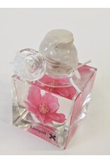 MILA Olielamp klein - fuchsia bloemen