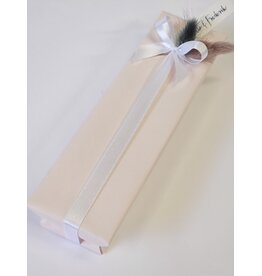 MILA Klassieke doopsuikerdoos lang - 100% handwerk - roos