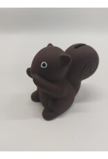 MILA Spaarpotje eekhoorn bruin - 8 cm hoog