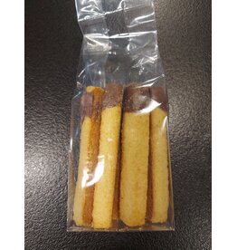 Biscottes 125 gr gedipt in chocolade