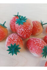 Marsepein aardbeien - 150 gr
