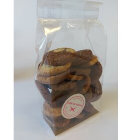 Suikervrije gemarmerde zandkoekjes  150 gr