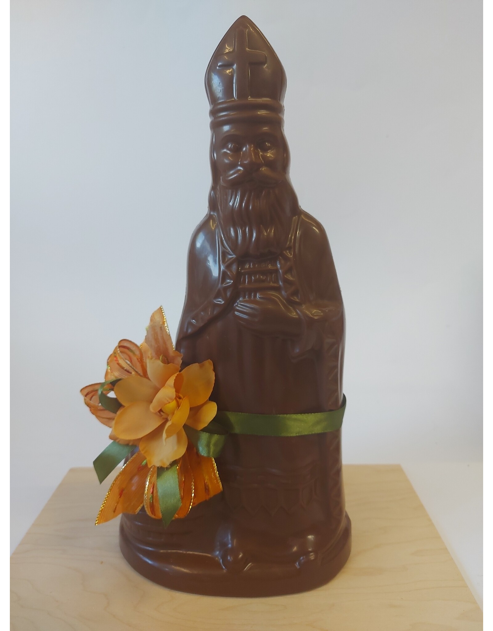 Sint - 500 gr - 35 cm - melk-, witte en fondant chocolade - luxe versiering