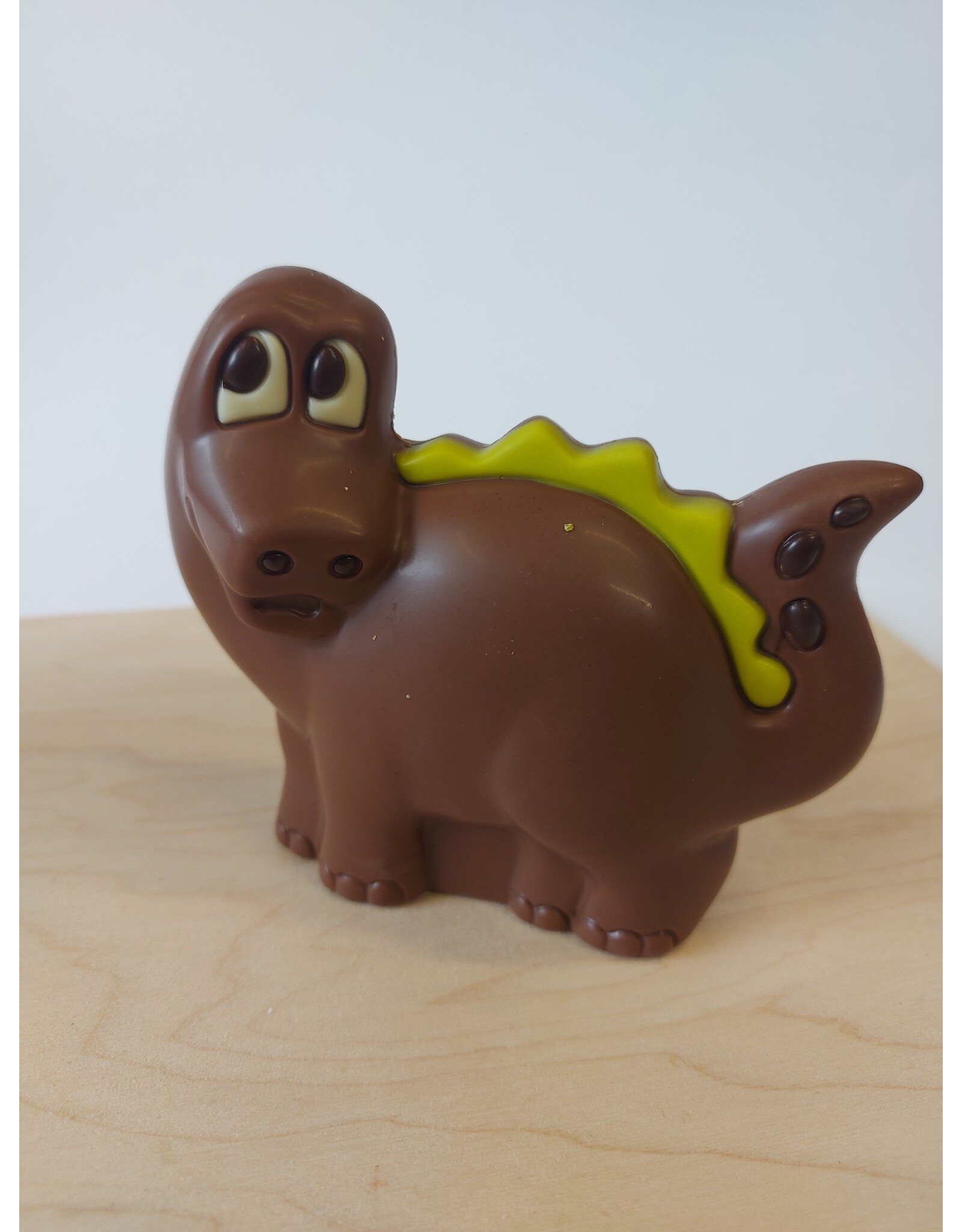 Moderne dino   - Callebaut MELK chocolade  ingekleurd