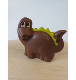 Moderne dino   - Callebaut MELK chocolade  ingekleurd