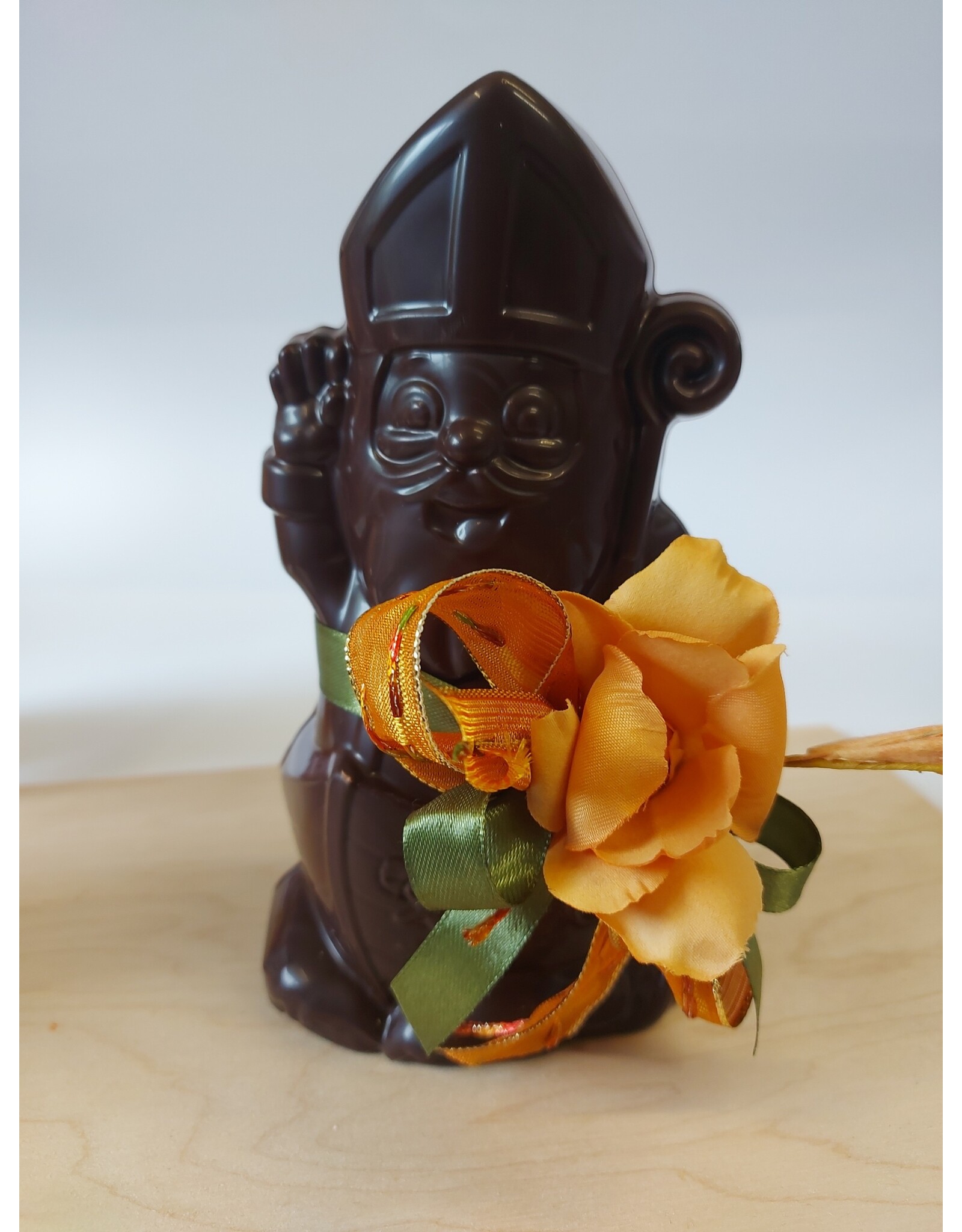 Wuivende sint in stoomboot - Callebaut chocolade  225 gr
