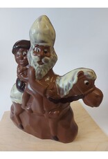 Sint en piet te paard  32 cm deco