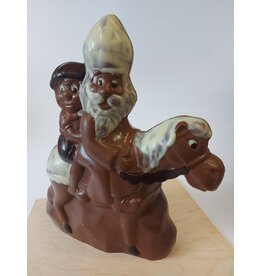 Sint en piet te paard  32 cm deco