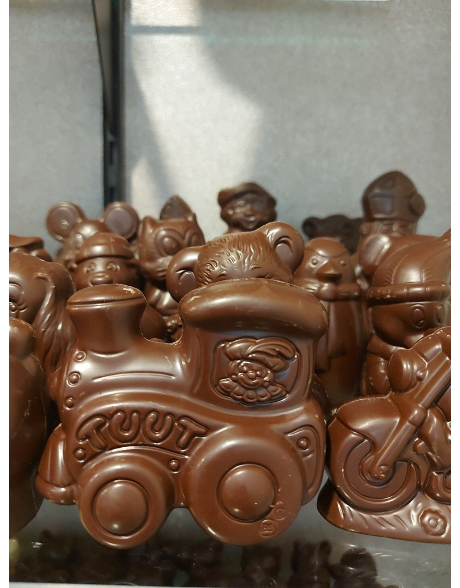 Suikervrije Sinterklaasfiguren - melkchocolade en fondant chocolade
