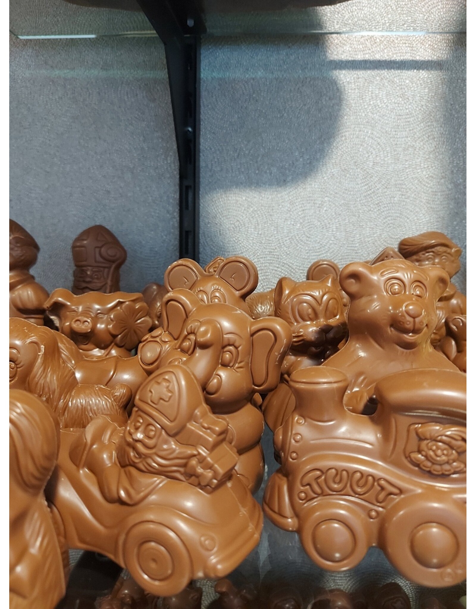 Suikervrije Sinterklaasfiguren - melkchocolade en fondant chocolade
