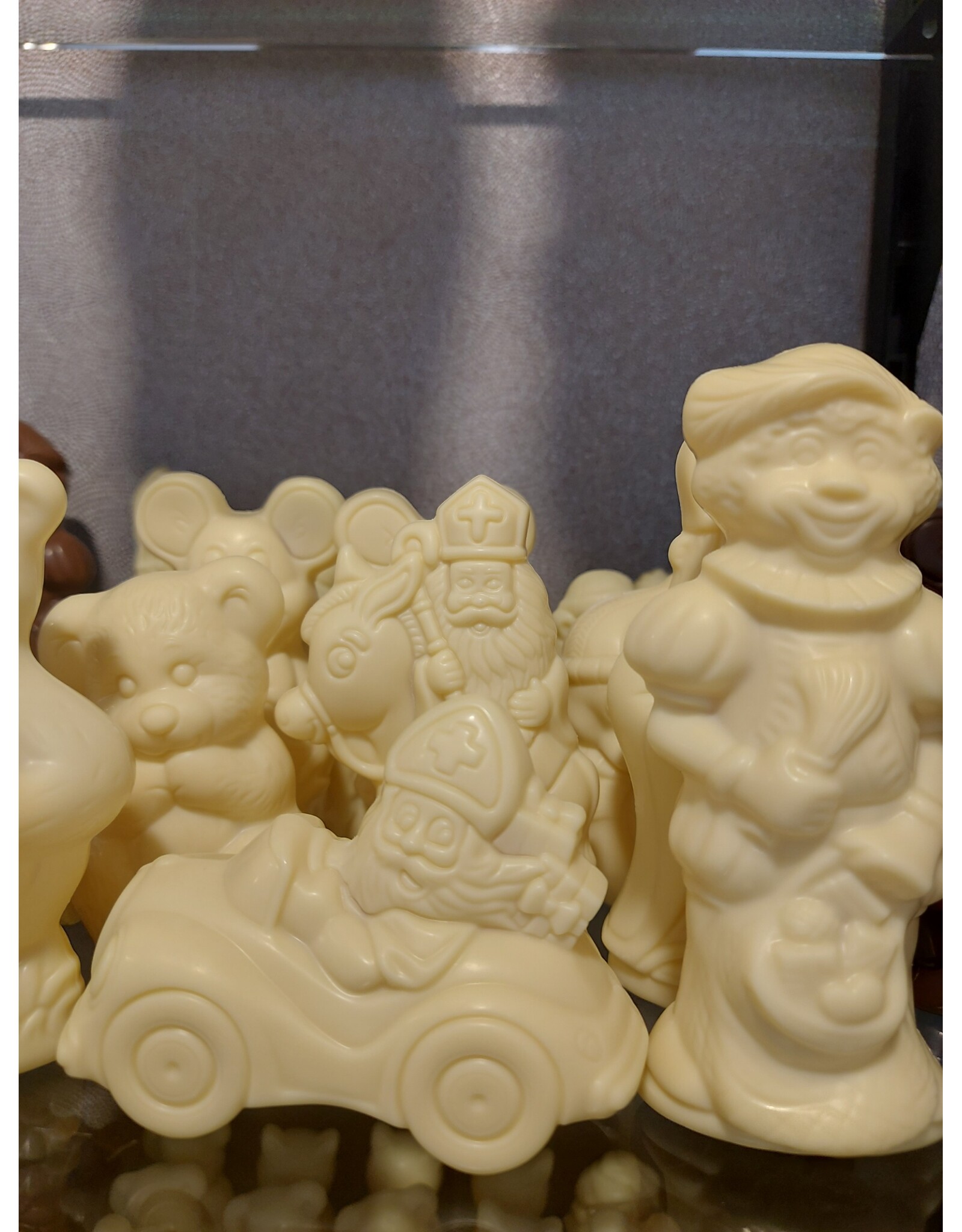 Suikervrije Sinterklaasfiguren - melkchocolade en fondant chocolade
