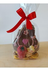 Sintgeschenk - deco chocolade handtasje met geld en marsepein