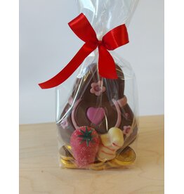 Sintgeschenk - deco chocolade handtasje met geld en marsepein