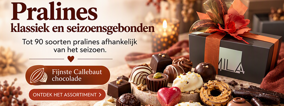 Seizoenspralines en klassieke pralines