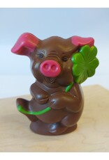 Varkentje Piggy melk chocolade ingekleurd - 13 cm
