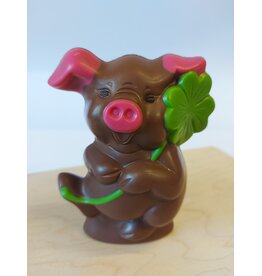 Varkentje Piggy melk chocolade ingekleurd - 13 cm