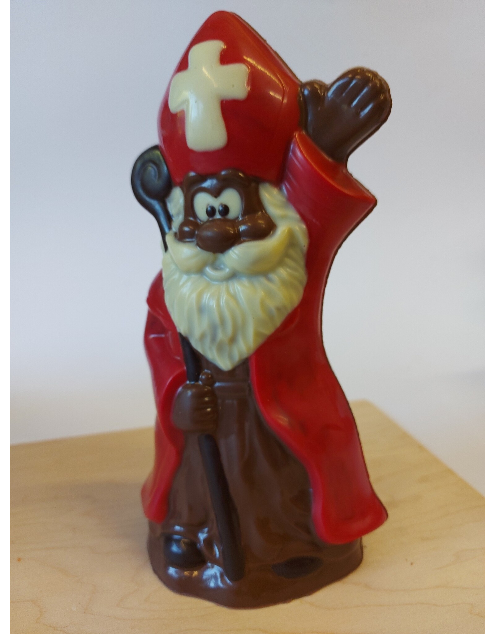 Wuivende sint deco melk chocolade - 25 cm