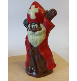 Wuivende sint deco melk chocolade - 25 cm