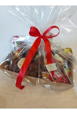 sint geschenk ; rechthoekige mand van de sint ,ook voor grote kindjes