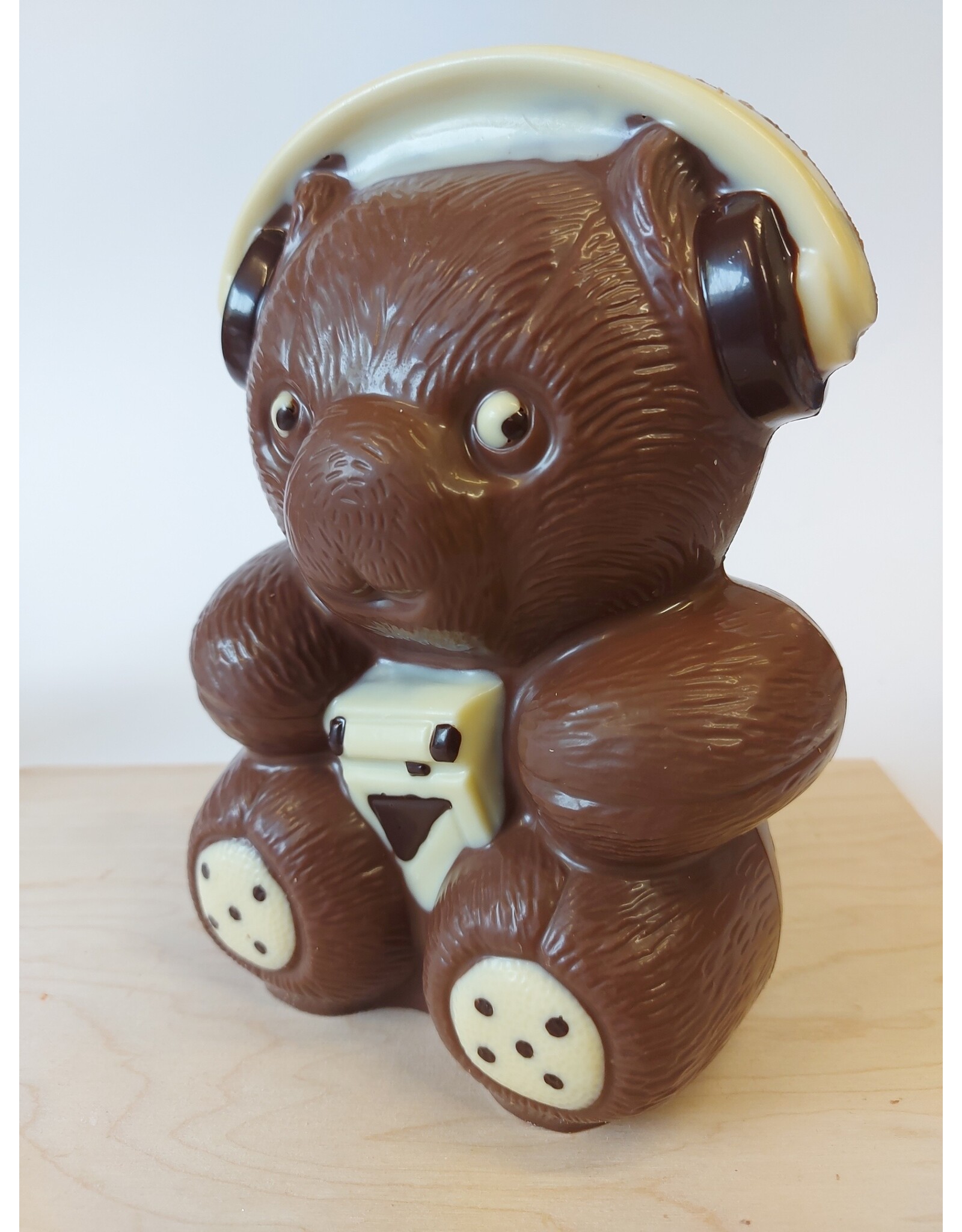Walkmanbeer deco chocolade - 20 cm