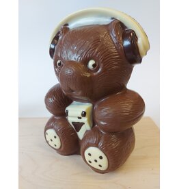 Walkmanbeer deco chocolade - 20 cm