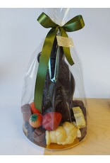 sint geschenk ; lachende sint 20 cm met zo veel lekkers