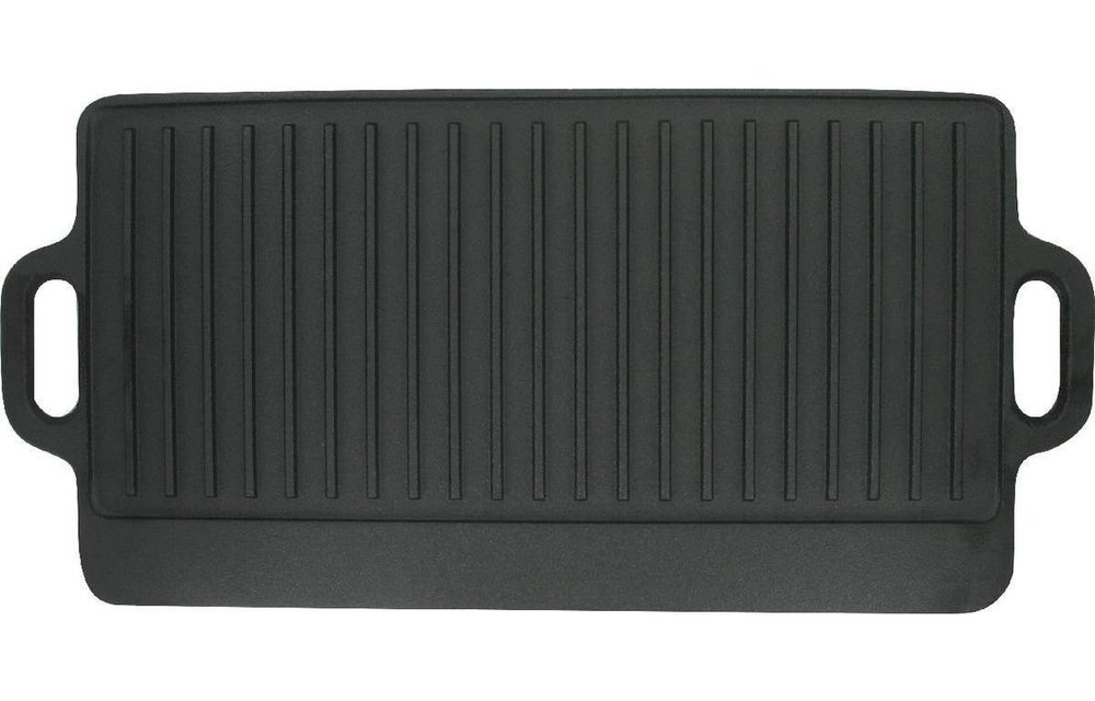 Baumalu gietijzeren dubbelzijdige bakplaat / grillplaat /plancha 42 x 23