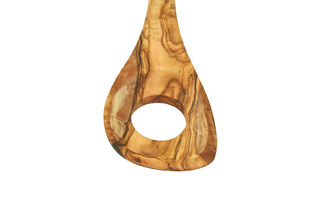 Bakmina Risottolepel / Pastalepel / Sauslepel van olijfhout 30 cm