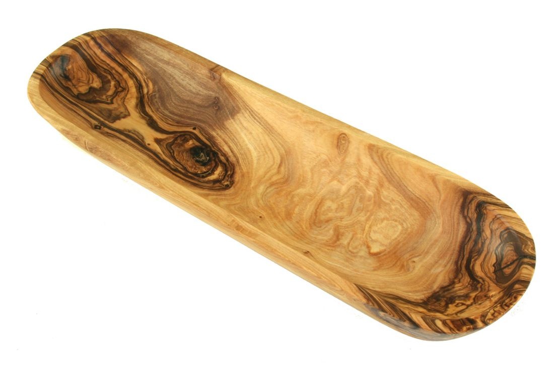 Bakmina Oliven- oder Baguetteteller ca. 30 cm von Olivenholz